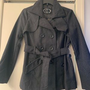 Charcoal peacoat